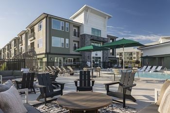 Poolside lounge chairs